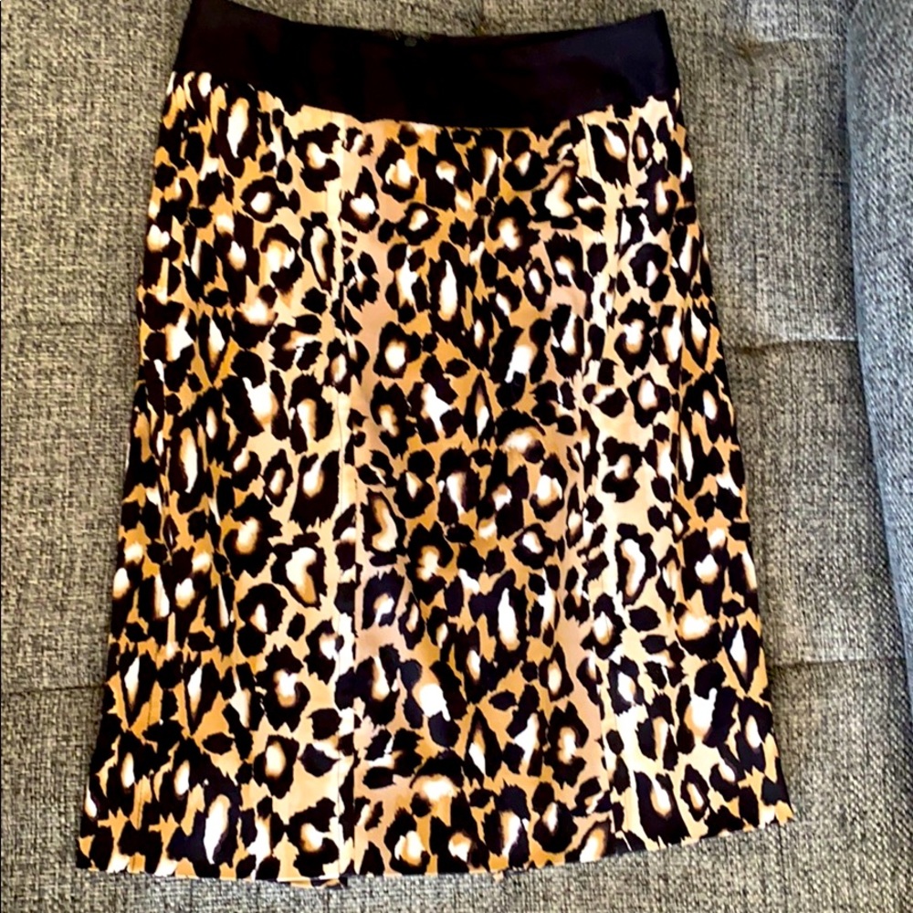 WHBM LEOPARD SKIRT